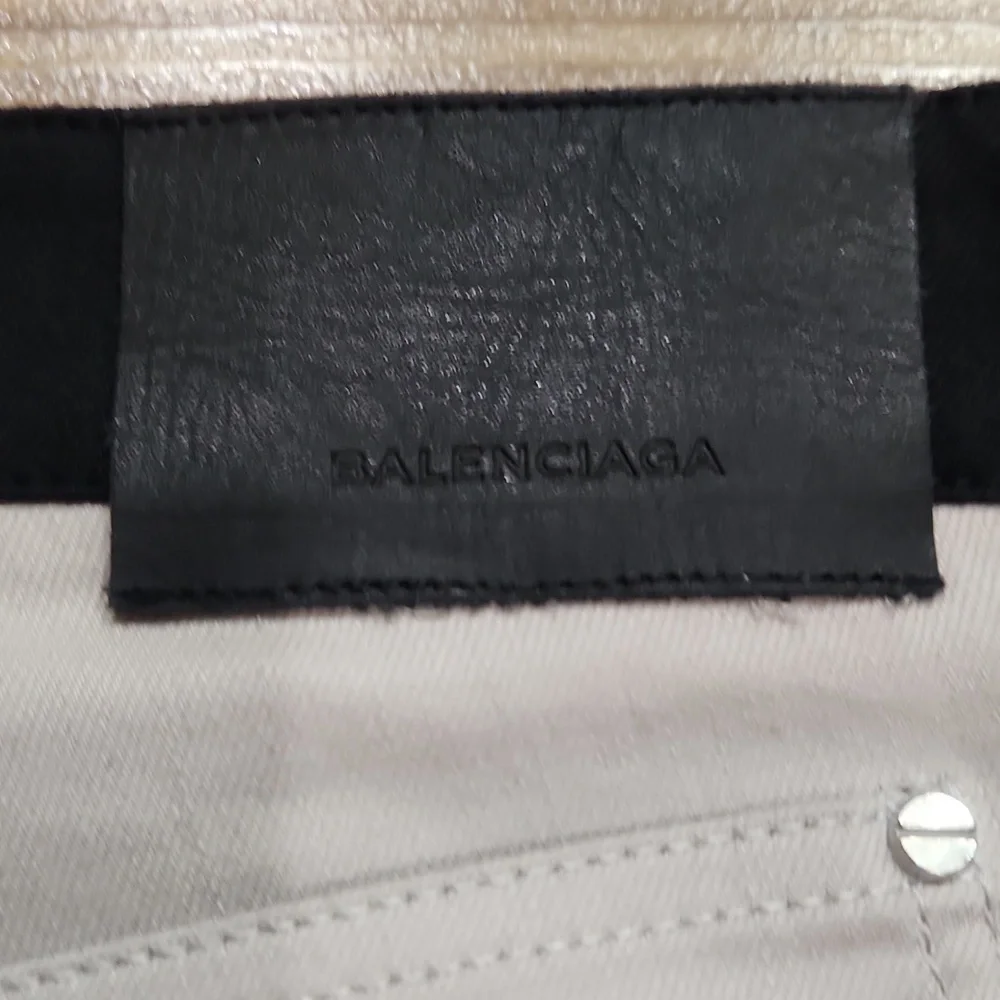 Balenciaga Colorblock Skinny Pants Edgy Rich Mom Old Money Luxury Zipper 38 US 4 - Picture 7 of 9